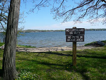 Image: Goodland County Park - beach is open