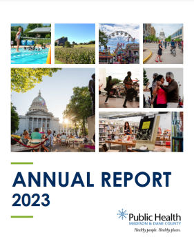 Pictures with text that says Annual Report 2023